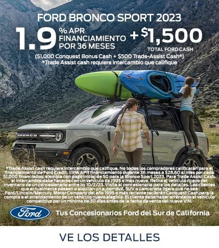 Ford Bronco Sport 2023 Purchase Offer | Southern California Ford Dealers